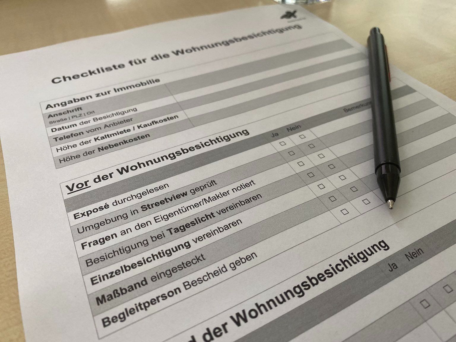 Checkliste Für Die Wohnungsbesichtigung Pdfdoc Tipps 5486