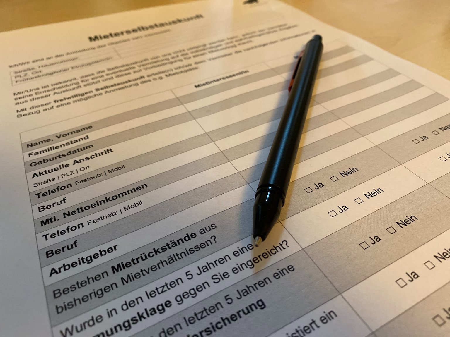 Mieterselbstauskunft - Alle Infos und Vorlagen für Mieter