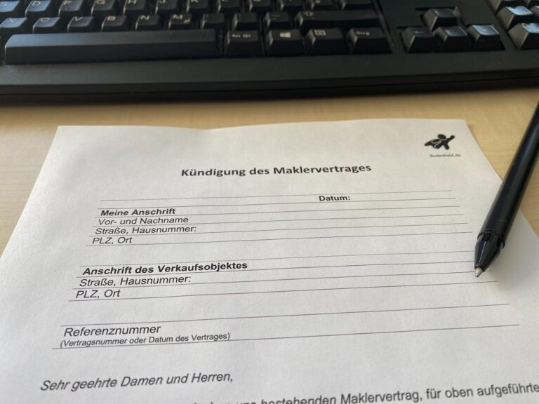 Maklervertrag kündigen Alle Infos & Vorlage (PDF/DOC)